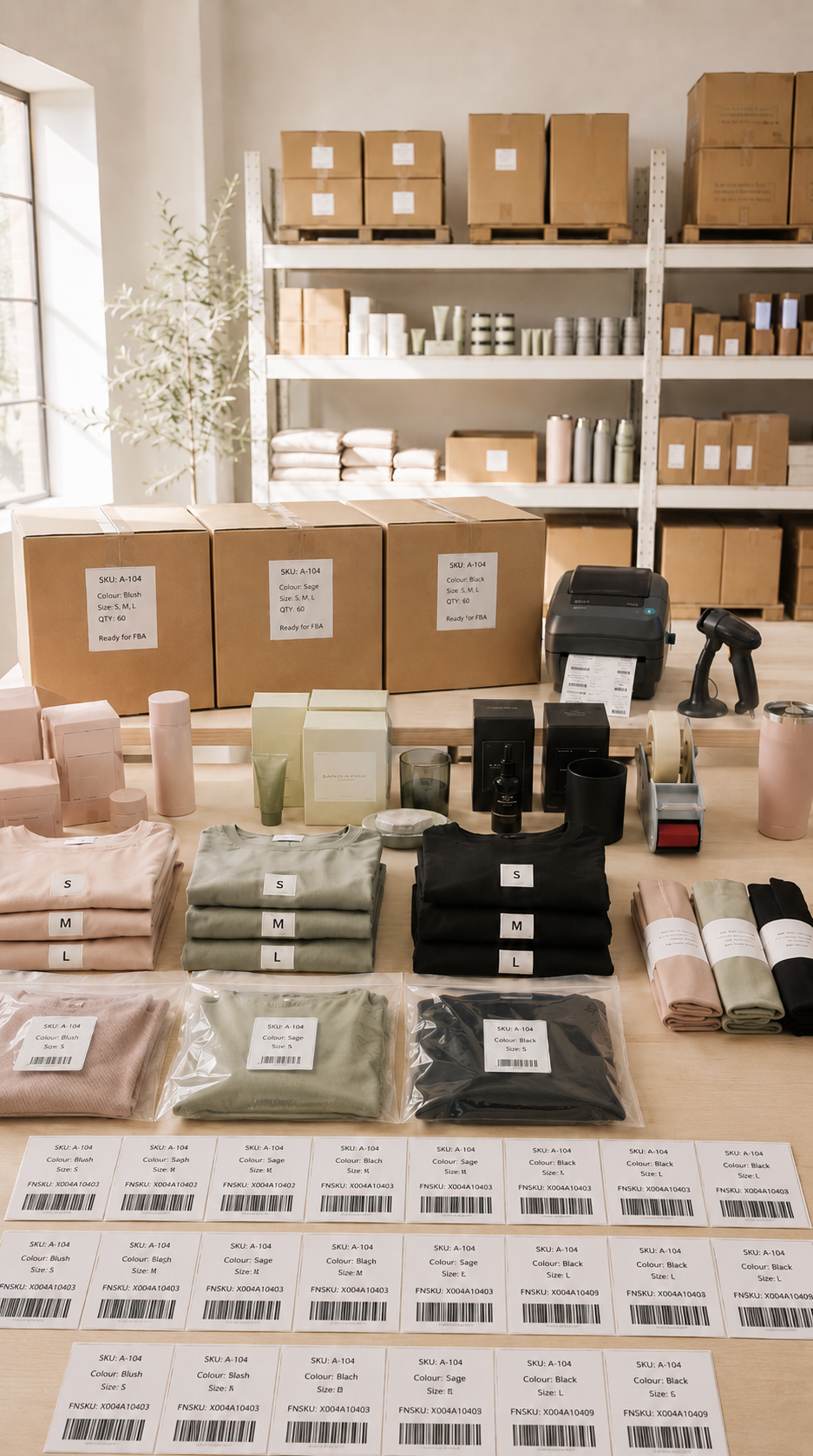 Amazon FBA prep at Betty+Co